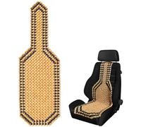 Peosaard Bead Seat Cover, Beaded Car Seat Cover, Natural Wood Beaded, Cool Refreshing Back Massaging Comfort Cushion Mat, Universal for Car Truck on Summer, Massager for Vehicle