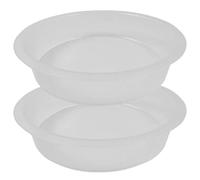 Peosaard Birdbath, 2Pcs Bird Baths for Outdoors 7in Large Plastic Multi-Use Bird Feeder Tray for Garden, Yard, Outside, Bath for Outside