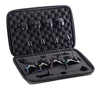 Peosaard Bite Alarm, Fishing Bite Alarm 4Pcs LED 4 Color Universal Indicator Portable Reusable with Zipper Storage Bag, Fishing