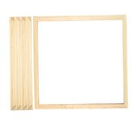 Peosaard Canvas Stretcher, Canvas Frame 4Pcs 16 x 16 Wooden Canvas Frames Splice Square Canvas Stretcher DIY Decorative Canvas Stretcher Frames for Oil Painting, Frame for Canvas Painting