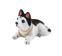 Peosaard Car Ornament Nodding Dog Shakes His Head Shaking Dog Car Styling Cute Bobblehead Dog Doll for Car Interior Decoration - (Color Name: Siberian Husky), 1