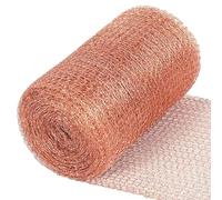 Peosaard Copper Mesh 5 Inch x 98 Ft Copper Mesh Rodent Control Flexible Fine Copper Mesh Roll Sturdy Wire Mesh Roll for Building Holes Plant Protection, copper wire for gardening