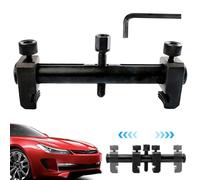 Peosaard Crankshaft Pulley Removal Tool Adjustable 2-Jaw Non-slip Crank Pulley Removal Tool with 10mm Hex Wrench Scratch-proof Fixable Pulley Puller for Car, Machine Pulley Puller