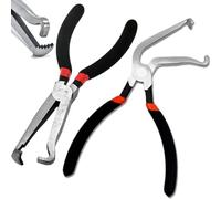 Peosaard Electrical Disconnect Pliers, 2Pcs Set (60° + Straight) for Cars, Fuel Line & Electrical Connectors