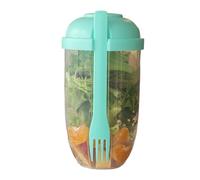 Peosaard Fresh Salad Cup Salad Dressing Container to Go Salad Meal Shaker Salad Dressing Holder for Lunch Green, salad dressing shaker