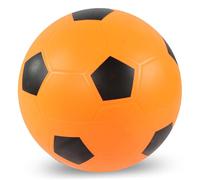 Peosaard Indoor Soccer Ball, Silent Soccer Ball 8.5 Inch Soft Football for Kids Indoor with Pump PVC Kids for Outdoor Sport Boy Gifts Orange, Silent Football