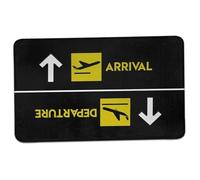Peosaard Inside Door Mats, Outdoor Doormats Welcome Mats for Front Door 50 * 80cm Entry Non Slip Doormat Aviation Departures Arrivals Living Room Kitchen Mat Front Porch Rugs, Wipeable Rug