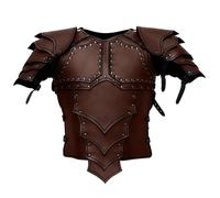 Peosaard Medieval Faux Leather Chest Armor,Adjustable Vest Armour,Retro Mercenary Knight Archer Body Armor Cosplay Accessories for Theme Party Activities
