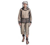 Peosaard Mosquito Protection Suit, 4Pcs Full Body Netting with Adjustable Cuffs, Breathable Translucent Mesh for Camping/Hiking(L/XL)