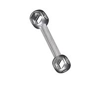 Peosaard Multi Tool Bike Wrench, Bicycles Wrench Flyes Dumbell Shaped Bicycles Bike Spanner Repair Tool Bone Type Zinc Alloy Spanner for 6-15mm Screws, Grinder