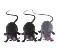 Peosaard Realistic Rat, Mouse, 3PCS Plastic Rat, Simulation Realistic Mouse, Reusable Mice for Party, Festival, Pranks Toys