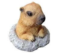 Peosaard Resin Gopher Statue, Out of the Kalahari Meerkat Garden Animal Figurines, Weather-Resistant Outdoor Garden Decor Accessory for Lawn Patio Balcony