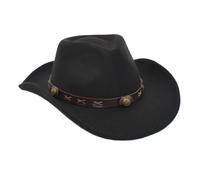 Peosaard Shapeable Outback Hat, Cowboy Hat for Women Men Western Shapeable Outback with Wide Brim for Outdoor, Western