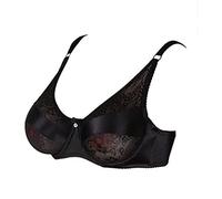 Peosaard Silicone Breast Bra Transgender False Breast Pocket Bralette Women Mastectomy Bras Black 38/85D, Women Mastectomy Bras