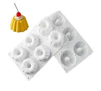 Peosaard Silicone Molds for Baking, 2Pcs Mini Bundts Cake Pan 6-Cavity Non-Stick Safe Food-Grade Reusable Silicone Baking Molds for Cupcakes, Donuts, Muffins, Cornbread, Cake