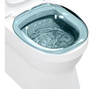Peosaard Sitz Bath for Toilet Hemorrhoids Safe PET Sitz Bath Basin with Removable Cleaner Deepen Sitz Bath Tub with Hanging Hole for Pregnant Women Private Care Sitz Bath Basin
