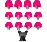 Peosaard Soccer Accessories, Plastic Studs for Soccer Cleats 12Pcs 7mm & 10mm Screw On Football Cleats with Wrench M 5 Replacement for Field, Football
