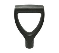Peosaard Spade Handle Garden Fork Shovel Handle D Shaped Plastic Grip for Digging Raking Tools Black, fork handle