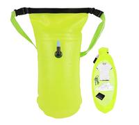 Peosaard Swim Safety Float and Drybag, Highly Visible Buoy Float,Tow Floats for Open Water Swimming,Green Inflatable Drifting Bag Storage with Fart Float Bag Waterproof Bag