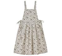 Peosaard Women's Floral Cotton Pinafore Dress, One Size, White, Maxi, 22x28x5 cm, Sleeveless, Halter Neck, Mid Waist, 16.93 inches, Closed Back, Casual, Kitchen Apron