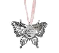 Peosevi I Have An Angel In Heaven Christmas Bauble Ornament - Now She Flies With Butterflies, Christmas Memorial Baubles Personalised Mum