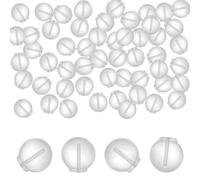 PEOVLVN 100 Pcs Safety Backs for Earrings, Comfort Impenetrable Soft Earring Backs Replacements TPE Earring Backs for Studs Earring Hoops Fish Hook Jewelry Accessories (6mm)