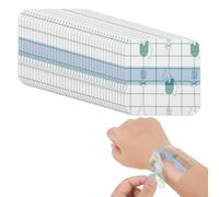 PEOVLVN 50 Pcs Waterproof Dressings for Wounds, Second Skin Tattoo Aftercare Waterproof Bandage Transparent Stretch Film Dressing Tattoo Cover for Swimming Shower Skin Protection(6x6cm)