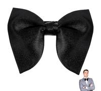 PEOVLVN Black Bow Ties for Men, Adjustable Mens Bow Tie Pre Tied Bowtie for Weddings Banquets Bands Graduations Christmas and Any Other Formal Occasions Wear