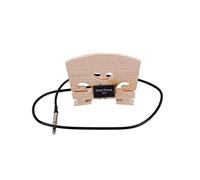 Peowuieu 1 Piece Violin Bridge with Internally Mounted Piezo Tone Pickup for Exchanging 4/4 Electric Violin Parts Full Size