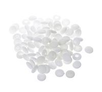 Peowuieu 100 Pcs White Sponge Earphone Headphone Ear Pad Cover Replacement