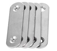 Peowuieu 60mm x 16mm Straight Repair Joining Mending Flat Plate Bracket 5pcs