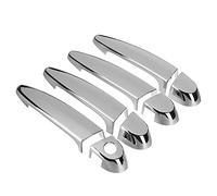 Peowuieu 8Pcs Set Car Carbon Fiber Chrome Exterior Door Handle Cover Trims for- F30 F35 F34 E70 E71 E84 F25 F26 F20 F31
