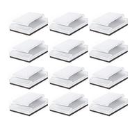 Peowuieu Adhesive, 100Pcs Wire Clips Cable Wire Management Holder Clamps Cable Tie Holder for Car, Office and Home