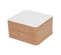 Peowuieu -Adhesive Cork Coasters,Cork Mats Cork Backing Sheets for Coasters and Supplies (50, Square)