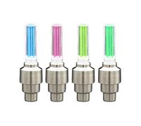 Peowuieu Bike Light with No Battery Mountain Road Bike Bicycle Lights LEDS Tyre Tire Valve Caps Wheel Spokes LED Light BL0157