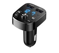 Peowuieu Car Bluetooth 5.0 Audio Player Dual USB for U Disk & Phone Charger Adapter Car FM Bluetooth Transmitter Receiver