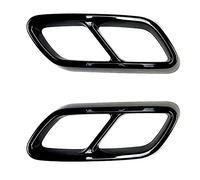 Peowuieu For - C-Class W206 C200 C260 C300 2022+ Car Tail Throat Exhaust Pipe Muffler Tip Cover ABS Shiny Black
