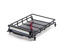Peowuieu for MN D90 D91 D99 MN90 MN99S 1/12 RC Car Upgrade Parts Metal Luggage Tray Roof Rack with LED Light Accessories