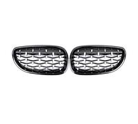 Peowuieu Front Bumper Kidney Grill Diamond Grille for E60 E61 5Series 550I 535I M5 2003-2010 Meteor
