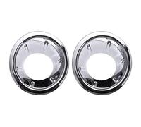 Peowuieu Front Fog Light Cover Abs Chrome for Navara / D40 07-13