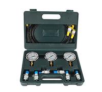 Peowuieu Hydraulic Pressure Guage Excavator Hydraulic Pressure Test Kit with Testing Hose Coupling and Gauge