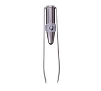Peowuieu Stainless Steel Eyelashes Eyebrow Tweezer + LED Light