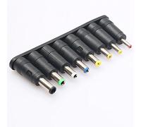 Peowuieu Universal 1 set = 8pcs / set 5pin Plugs DC for Laptop Adapter Tips Connectors for Computer Notebook