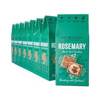 Pep & Lekker Gluten Free Crackers, Seed Crackers, Plant Based, No Added Sugar, Healthy Gut, High Fibre, All Natural, Vegan, Gluten Free Snacks, Rosemary Variety Pack (8 x 110g)