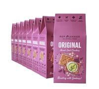 Pep & Lekker Gluten Free Crackers, Seed Crackers, Plant Based, No Added Sugar, Healthy Gut, High Fibre, All Natural, Vegan, Gluten Free Snacks, Original Variety Pack (8 x 110g)