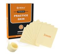 PEPAX 3 mm Artificial Skin Tattoo Practice Skin Pack of 10 18.7 x 14.2 cm Blank Tattoo Skin Double Sided Fake for Beginners and Artists
