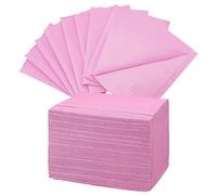 PEPAX Dental Bibs - Pack of 50 Tattoo Dental Bibs 45.5 x 33 cm 3-Layer Waterproof Tattoo Tablecloths Tray Clean Pad Multi-Purpose Pink Tattoo Bibs