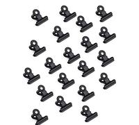 PEPAXON Black Metal Bulldog Clips File Clips Paper Clamps Binder Clamps 22mm/31mm/38mm/50mm/63mm/75mm Pack of 20