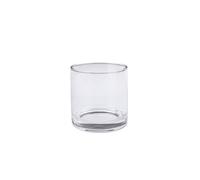 PEPAXON Glass Vase for Flower Tall Cylinder Clear Flower Vase (10x10cm)