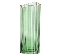 PEPAXON Tall Glass Vase for Flower Vase Heavy Large Cylinder Vase Home Decoration Green12x30cm